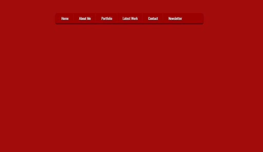 Horizontal menu HTML CSS