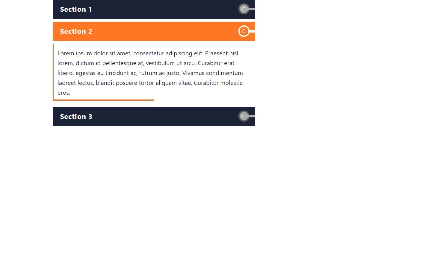 AccordionMenu Design 