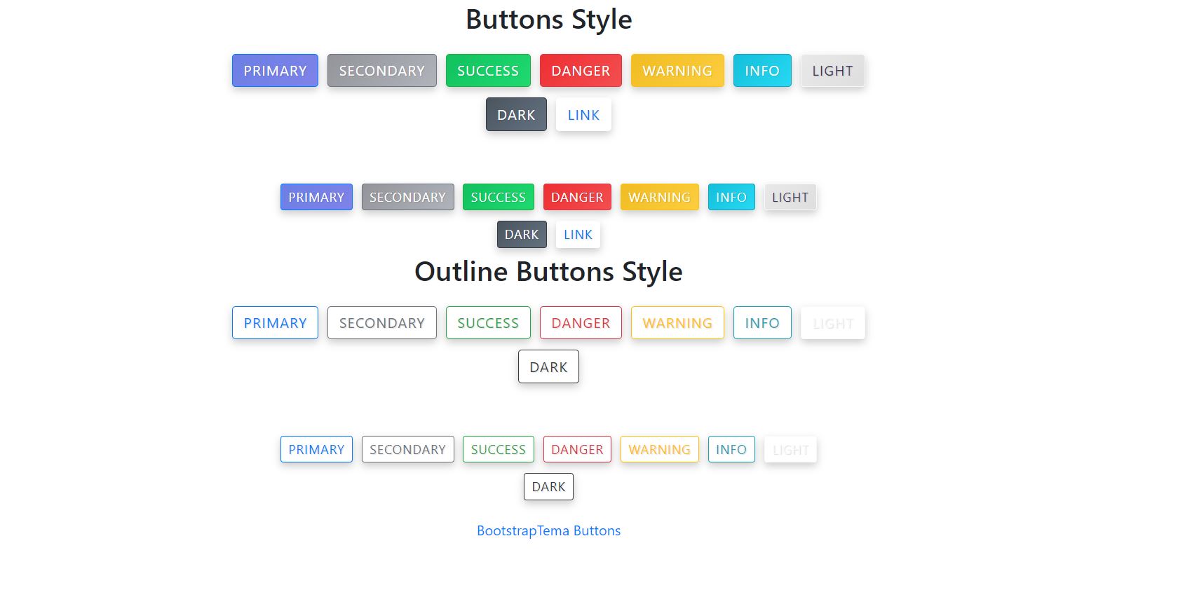 Bootstrap 4 Gradients Buttons Animate