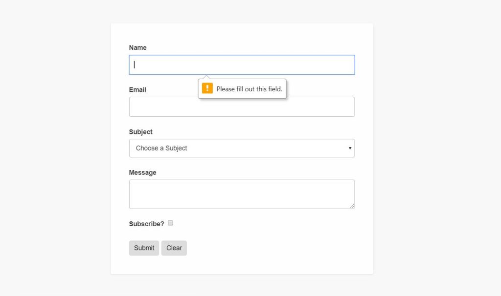 JavaScript ContactForm