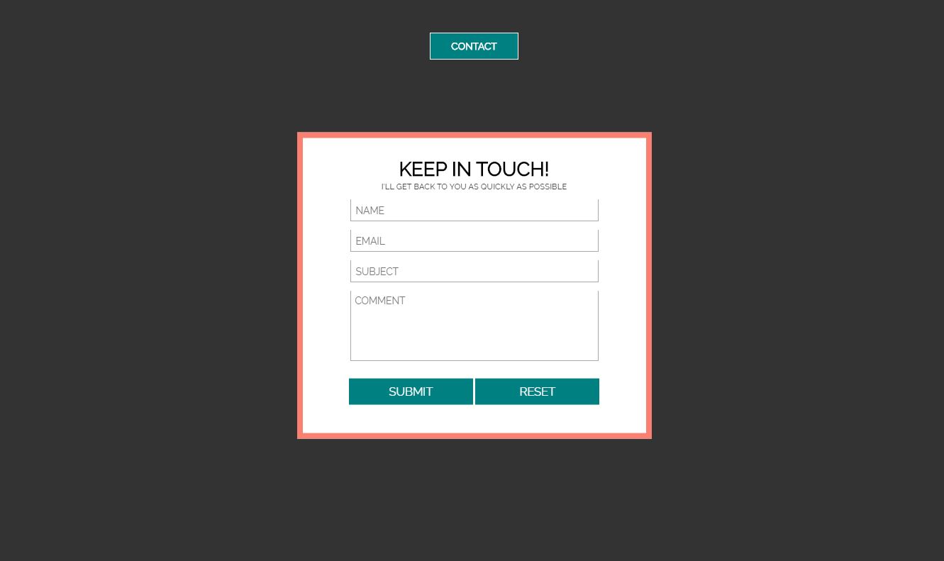 Simple Clean JavaScript/JS contact page
