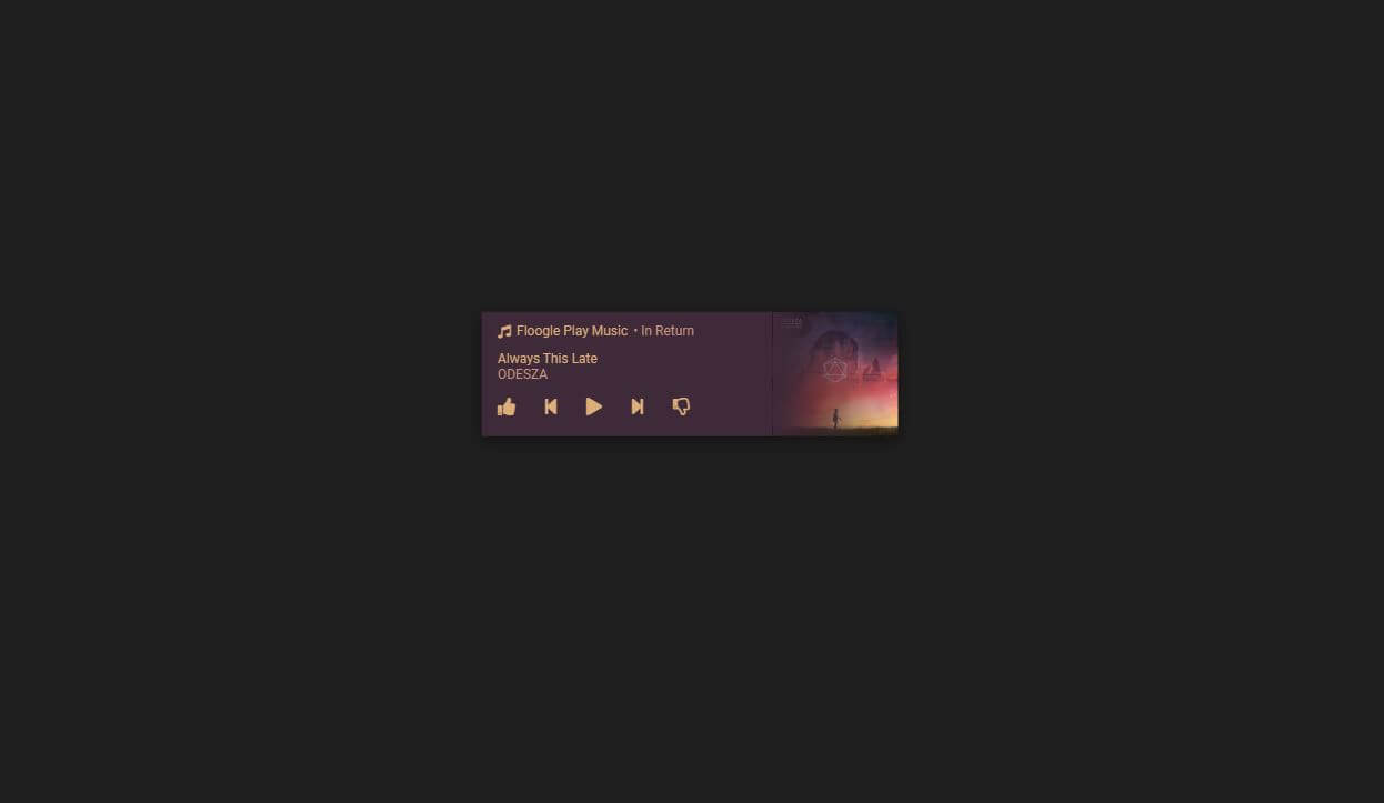 Android Music AppNotification 