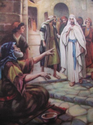 He couldn't see the sunhe couldn't see the treesblind old bartimaeushe couldn't seebut bartimaeus heardjesus walking byjesus he . One Year Bible Blog: March 2010
