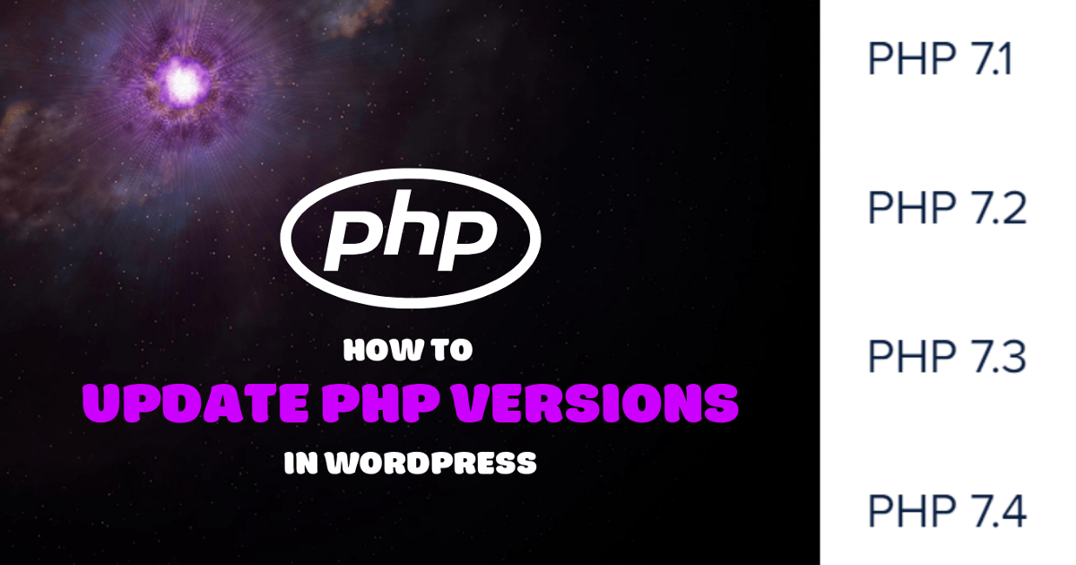 Not using the latest php version for wordpress might hurt your site performance. How to update PHP Versions In WordPress (e.g. PHP 7.4)