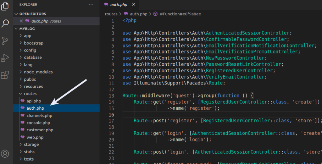 Laravel 9 Authentication Scaffolding with Breeze Tutorial