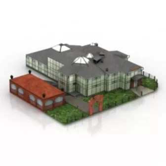 Building Villa Landscape Free 3d Model 3ds Max Open3dmodel 16717