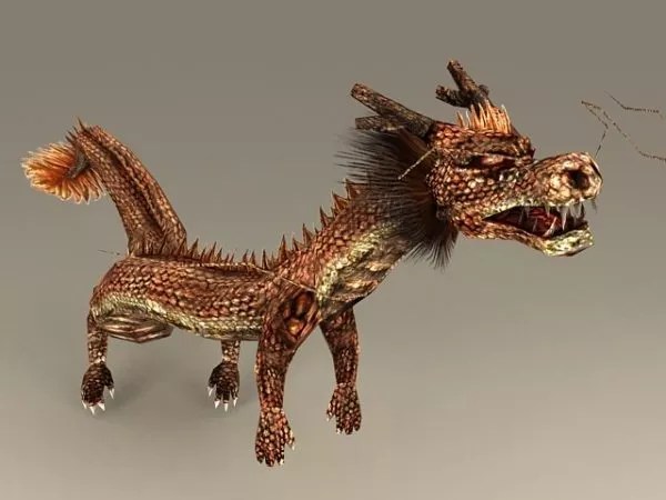 Chinese Dragon Rigged Free 3d Model Max Vray Open3dmodel 130526