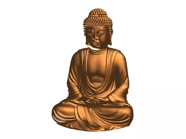 Bronze Material Buddha Statue Free 3d Model Max Vray Open3dmodel 207153