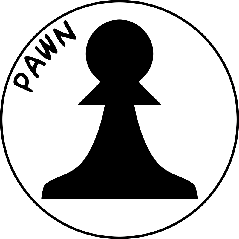 5.00 out of 5 +42k +88k Chess Piece with Name - Black Pawn - Openclipart