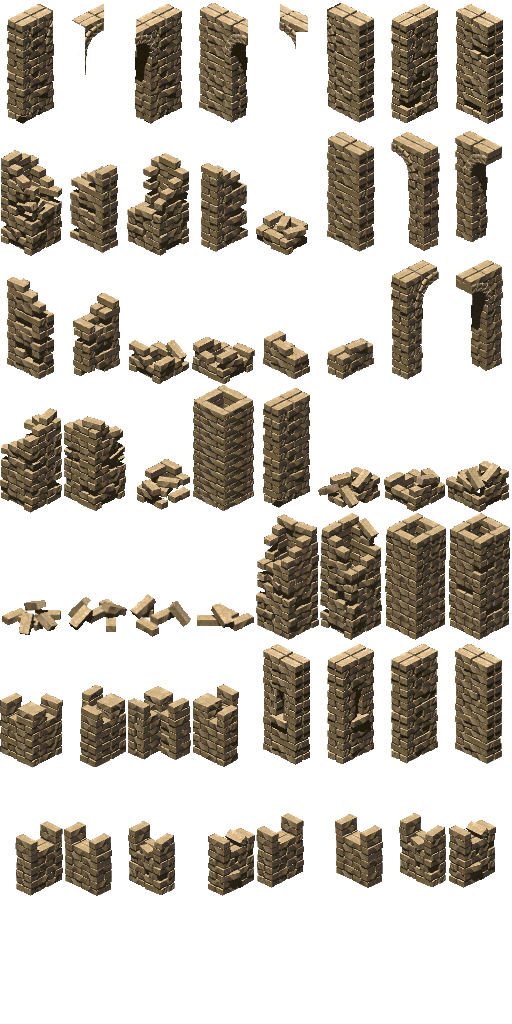 See more ideas about pixel art . Castle Walls - Isometric 64 x 128 | OpenGameArt.org