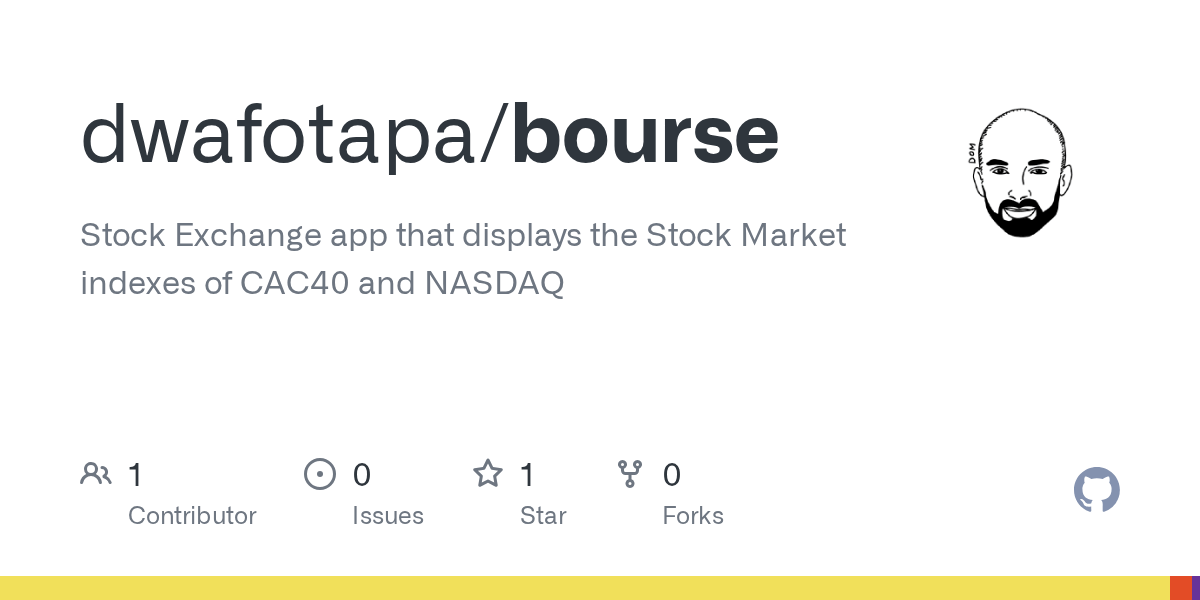 Bourse Cac40 . Github Domileke Bourse Stock Exchange App That Displays The Stock Market Indexes Of Cac40 And Nasdaq