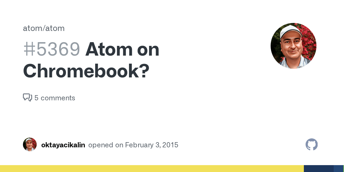 Atom On Chromebook Issue 5369 Atom Atom Github
