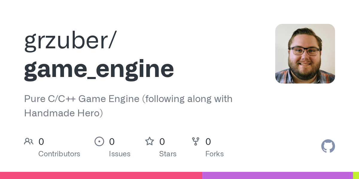 A high speed c++17 vulkan game engine. Github Grzuber Game Engine Pure C C Game Engine Following Along With Handmade Hero