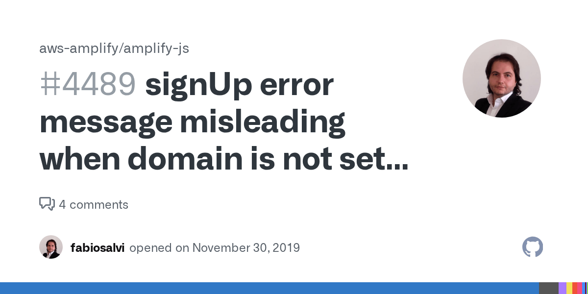 · you can't sign in to an aws account because you're using incorrect credentials (email address, . Signup Error Message Misleading When Domain Is Not Set Up In The App Integration Tab Issue 4489 Aws Amplify Amplify Js Github