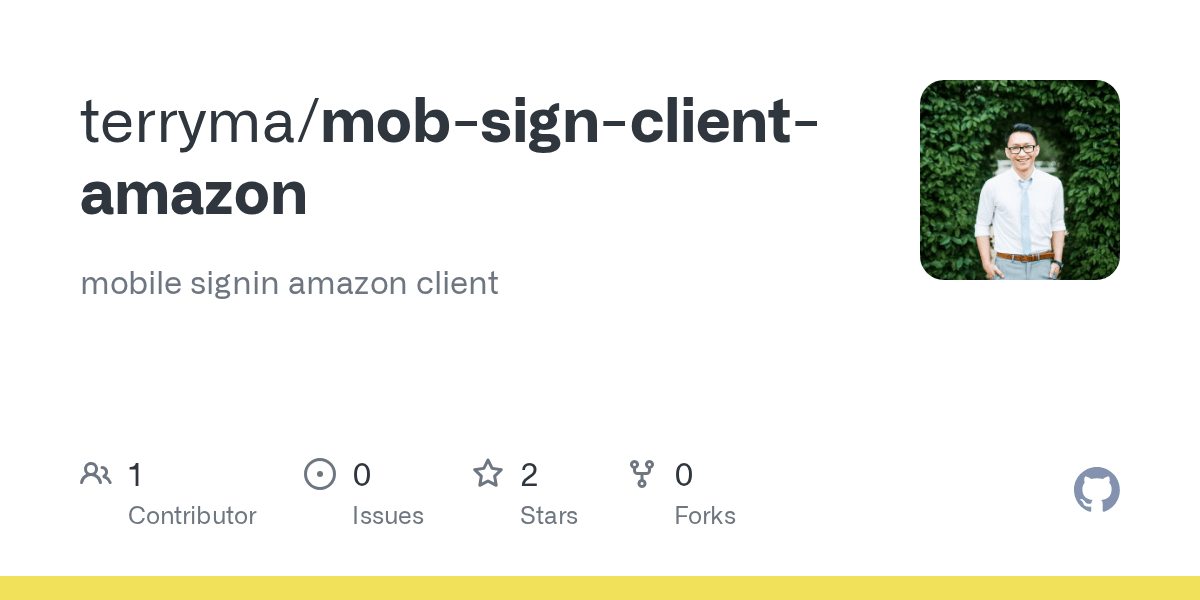 Website down 35.11% website down; Github Terryma Mob Sign Client Amazon Mobile Signin Amazon Client