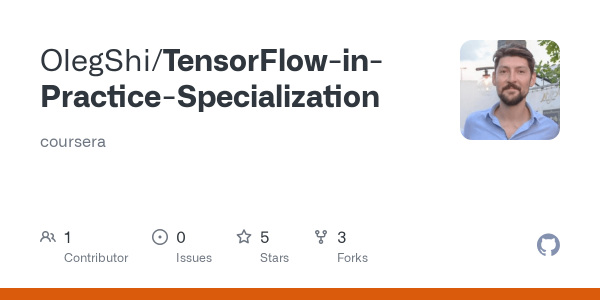 Joined twitter on may 4, 2008 and lives in new york. Tensorflow In Practice Specialization Course 3 Week 1 Lesson 3 At Master Olegshi Tensorflow In Practice Specialization Github