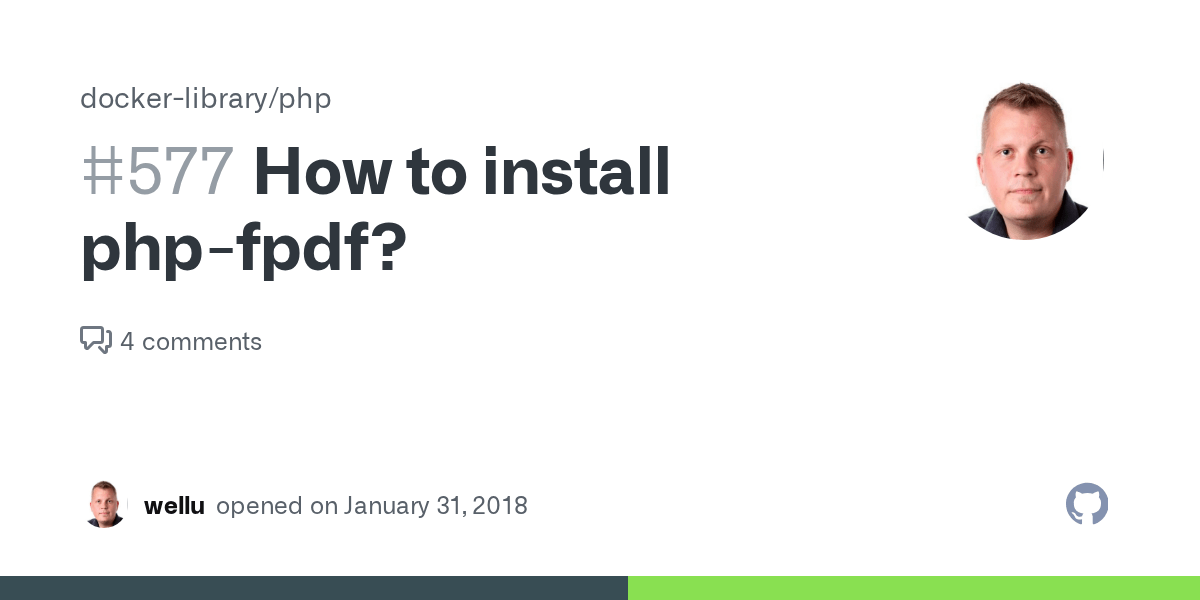 Advantages of this architecture is reusability of code, data security and better. How To Install Php Fpdf Issue 577 Docker Library Php Github