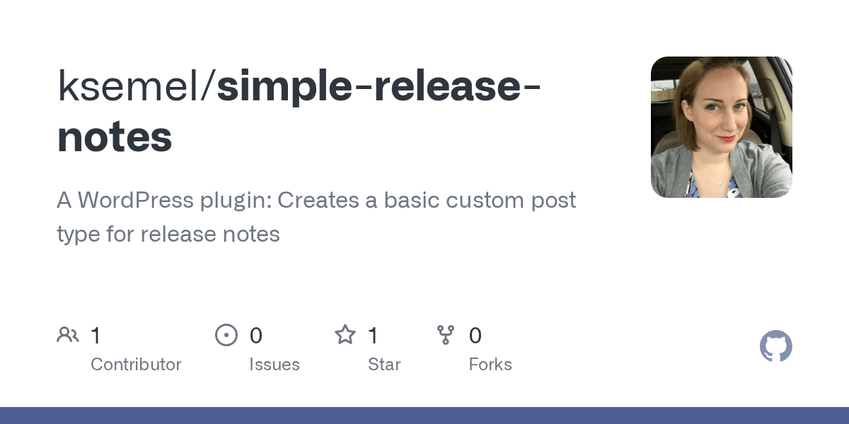 · new administration menu icon. Github Ksemel Simple Release Notes A Wordpress Plugin Creates A Basic Custom Post Type For Release Notes
