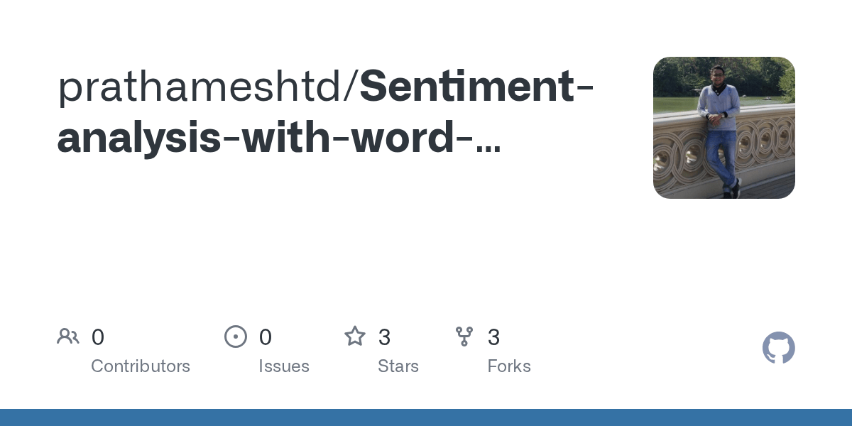 Cipatívneho rozpočtu a vy sa na prvých štyroch prezentáciách môžete presvedčiť, ako ich autori vynaložili zverené prostriedky. Sentiment Analysis With Word Embedding Negative Test Txt At Master Prathameshtd Sentiment Analysis With Word Embedding Github
