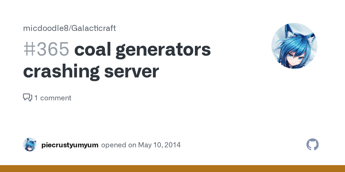 coal generators crashing server · Issue #365 · micdoodle8/Galacticraft ·  GitHub