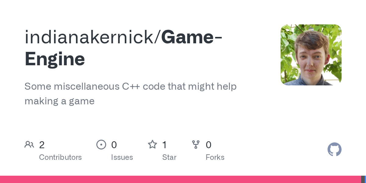 Of course, when we start projects, we want to shoot for the moon. Github Kerndog73 Game Engine Some Miscellaneous C Code That Might Help Making A Game