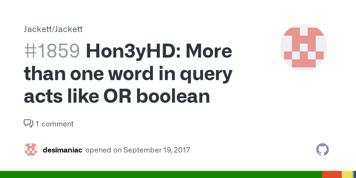 Hon3yhd registration is currently closed and invite only. Hon3yhd More Than One Word In Query Acts Like Or Boolean Issue 1859 Jackett Jackett Github