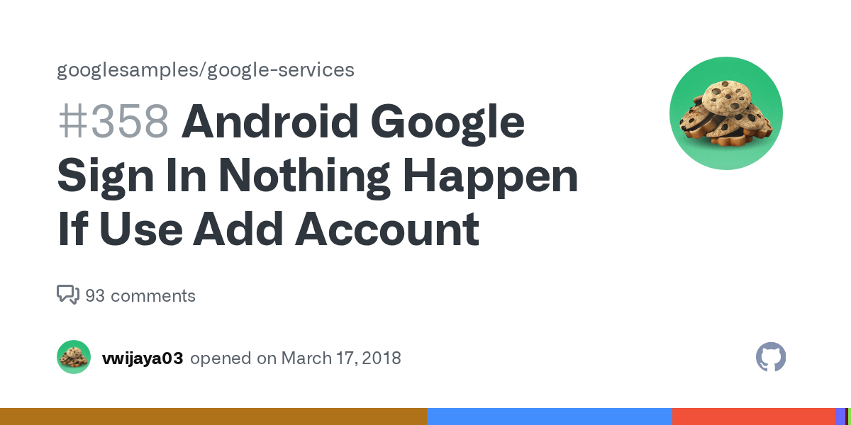 10/3/2021 · nowadays, android apps are very popular. Android Google Sign In Nothing Happen If Use Add Account Issue 358 Googlesamples Google Services Github