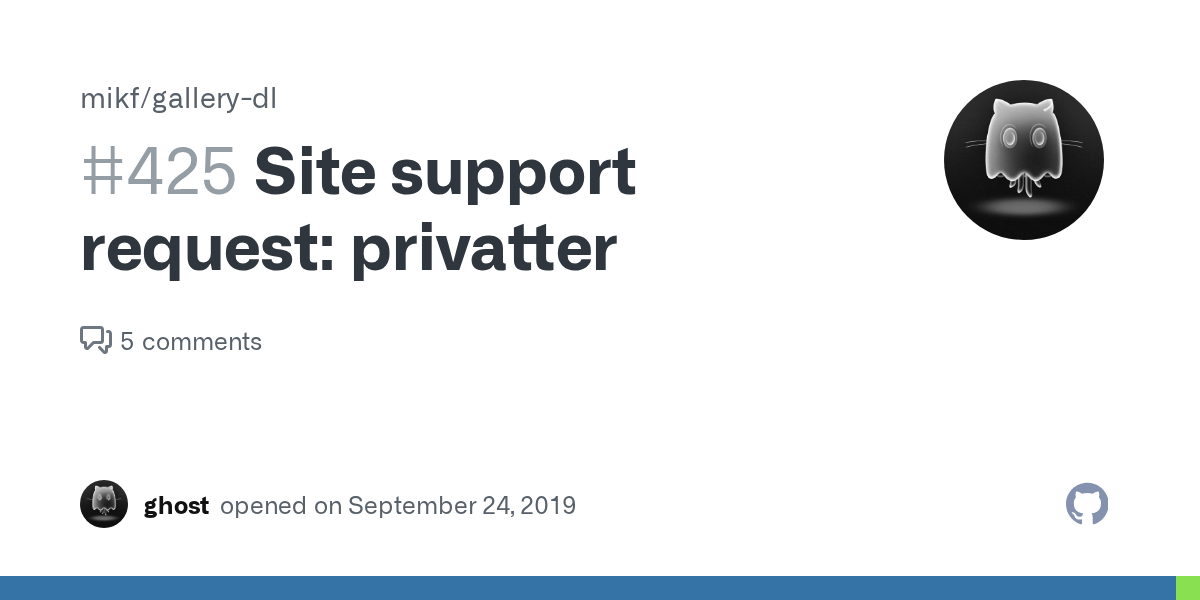 Site support request: privatter · Issue #425 · mikf/gallery-dl · GitHub