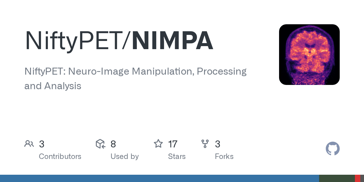 GitHub - NiftyPET/NIMPA: NiftyPET: Neuro-Image Manipulation, Processing and  Analysis