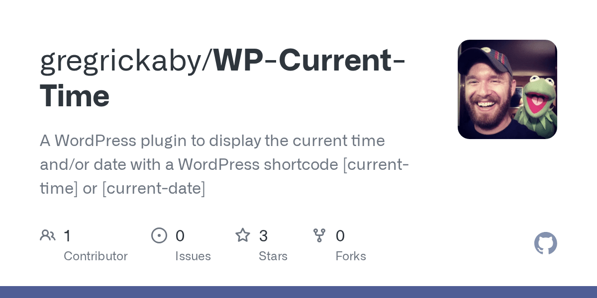 Nora carol photography / getty images starting a wordpress.com blog can seem intimidating if you're new to this space, but the entire process is easy for beginners. Github Gregrickaby Wp Current Time A Wordpress Plugin To Display The Current Time And Or Date With A Wordpress Shortcode Current Time Or Current Date