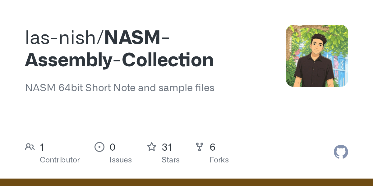 Taking the exam step 1: Github Las Nish Nasm Assembly Collection Nasm 64bit Short Note And Sample Files