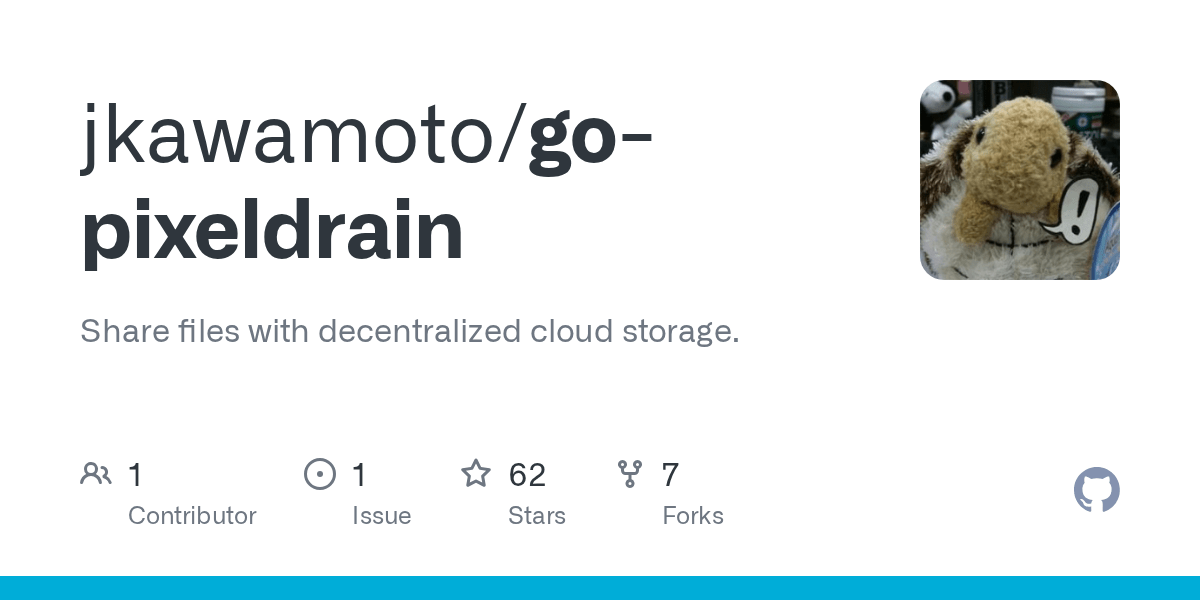 Check spelling or type a new query. Github Jkawamoto Go Pixeldrain Share Files With Decentralized Cloud Storage
