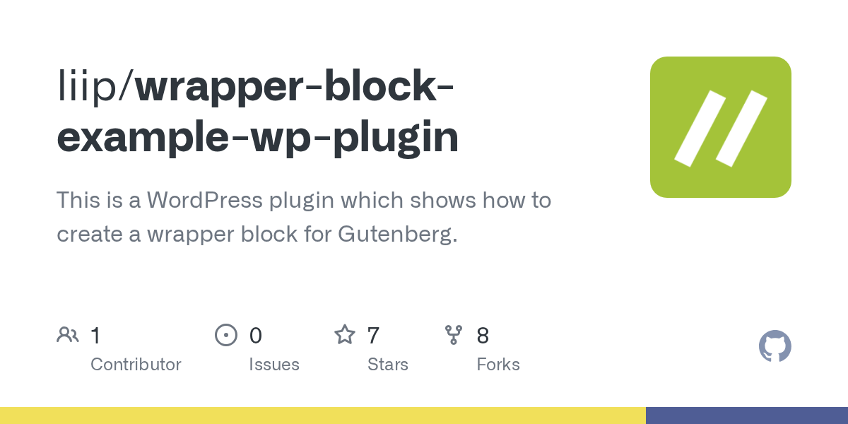 Versionpress is one of the most versatile and comprehensive git plugins for wordpress. GitHub - liip/wrapper-block-example-wp-plugin: This is a WordPress plugin which shows how to ...