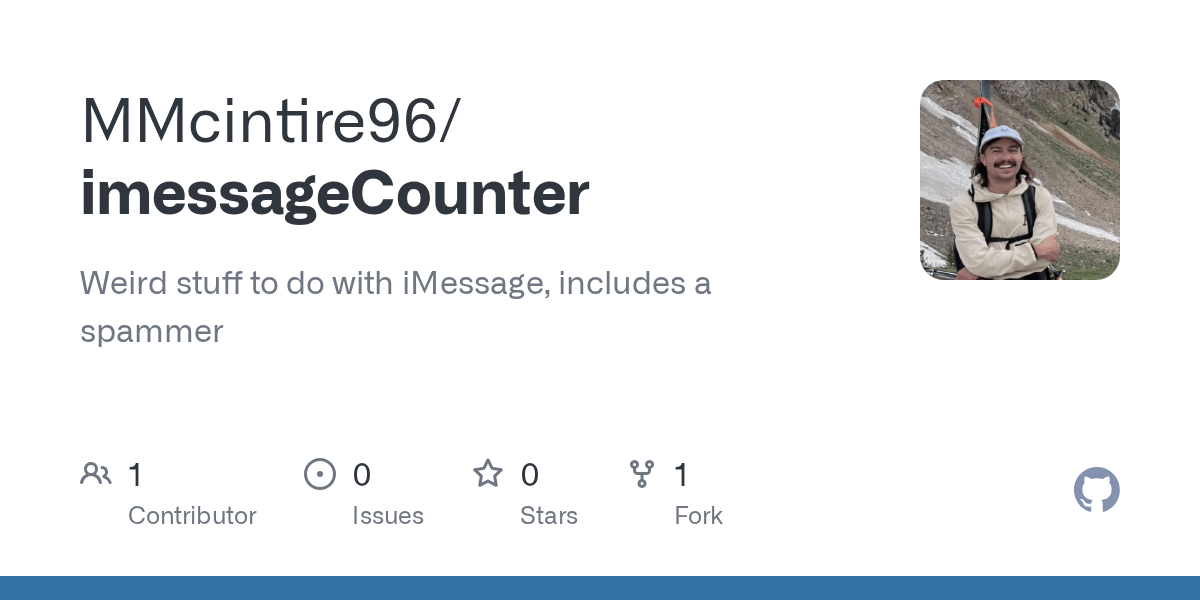 It happens to the best of us! Imessagecounter Output Txt At Master Mmcintire96 Imessagecounter Github