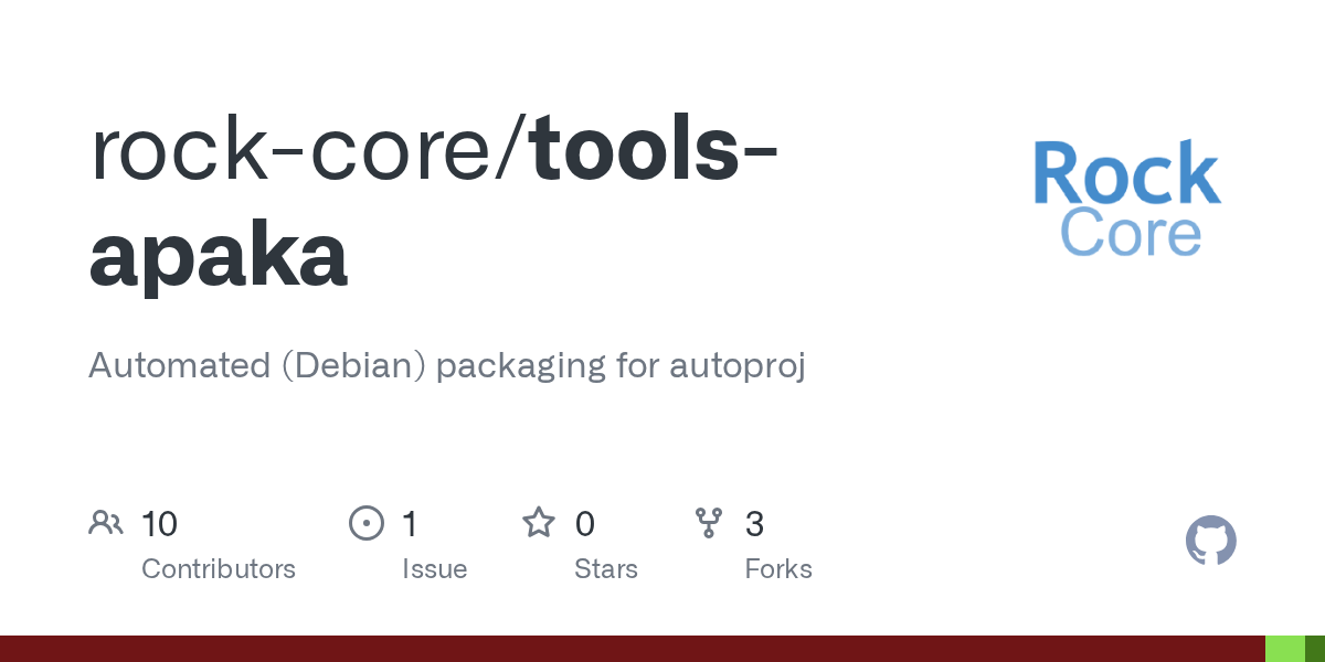 GitHub - rock-core/tools-apaka: Automated (Debian) packaging for autoproj