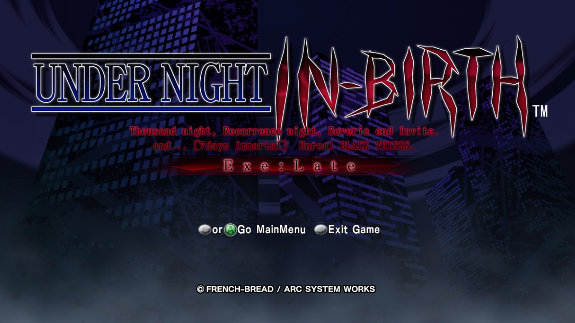 Under Night In-Birth Exe: Late PS4 - Jeux vidéo