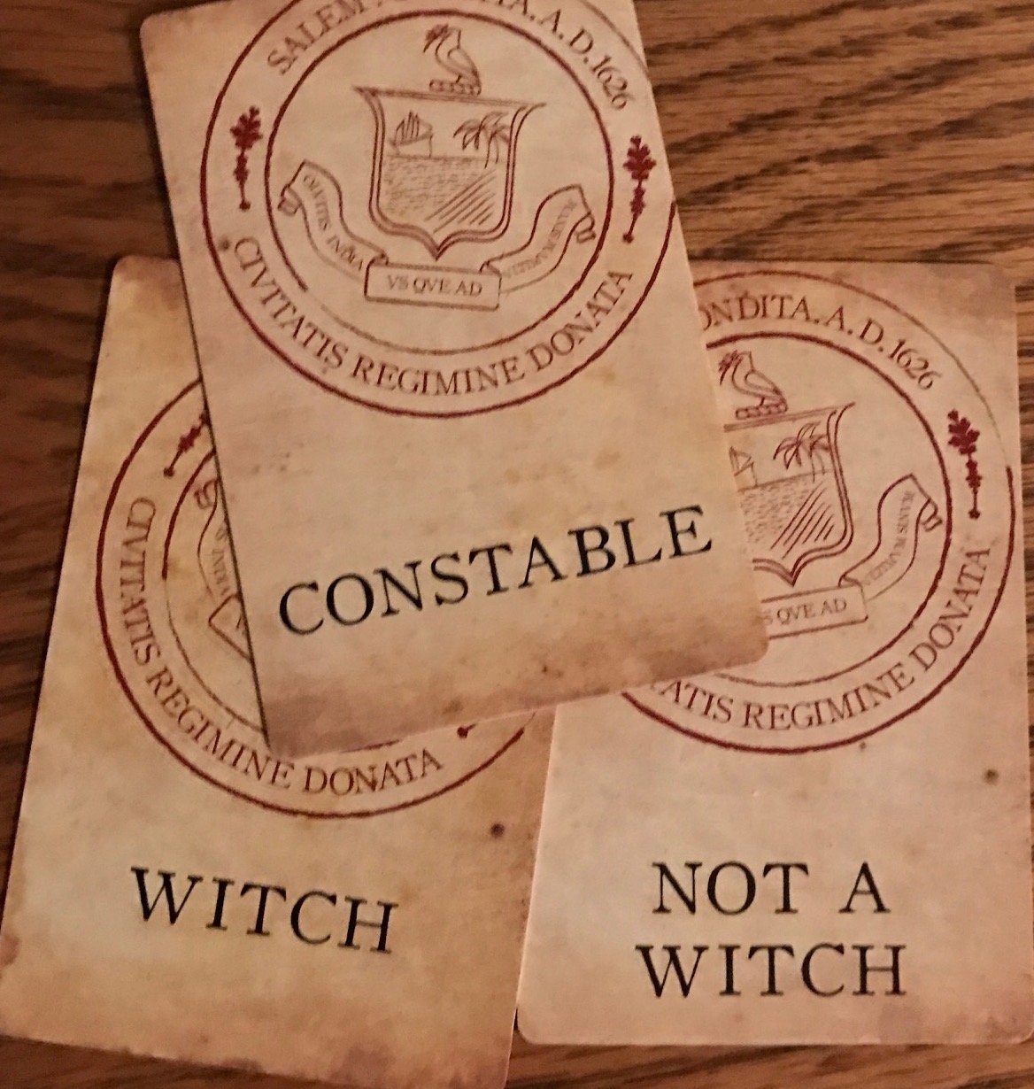 All lawyers pair a suspect with a charge card to represent the case they are prosecuting. Salem Game Review By Chris Wray The Opinionated Gamers