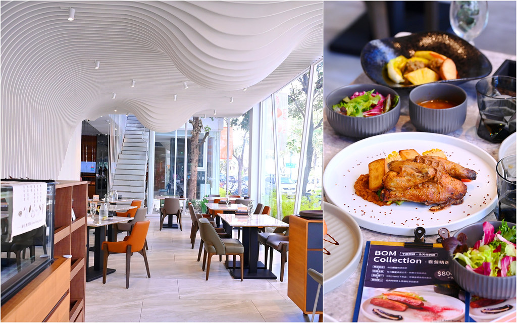 Bocca Bom Bistro_台中逢甲：逢甲新開幕好美玻璃屋餐廳/巧克力辣醬烤雞 焦糖紅茶巴斯克好吃 約會餐廳推薦