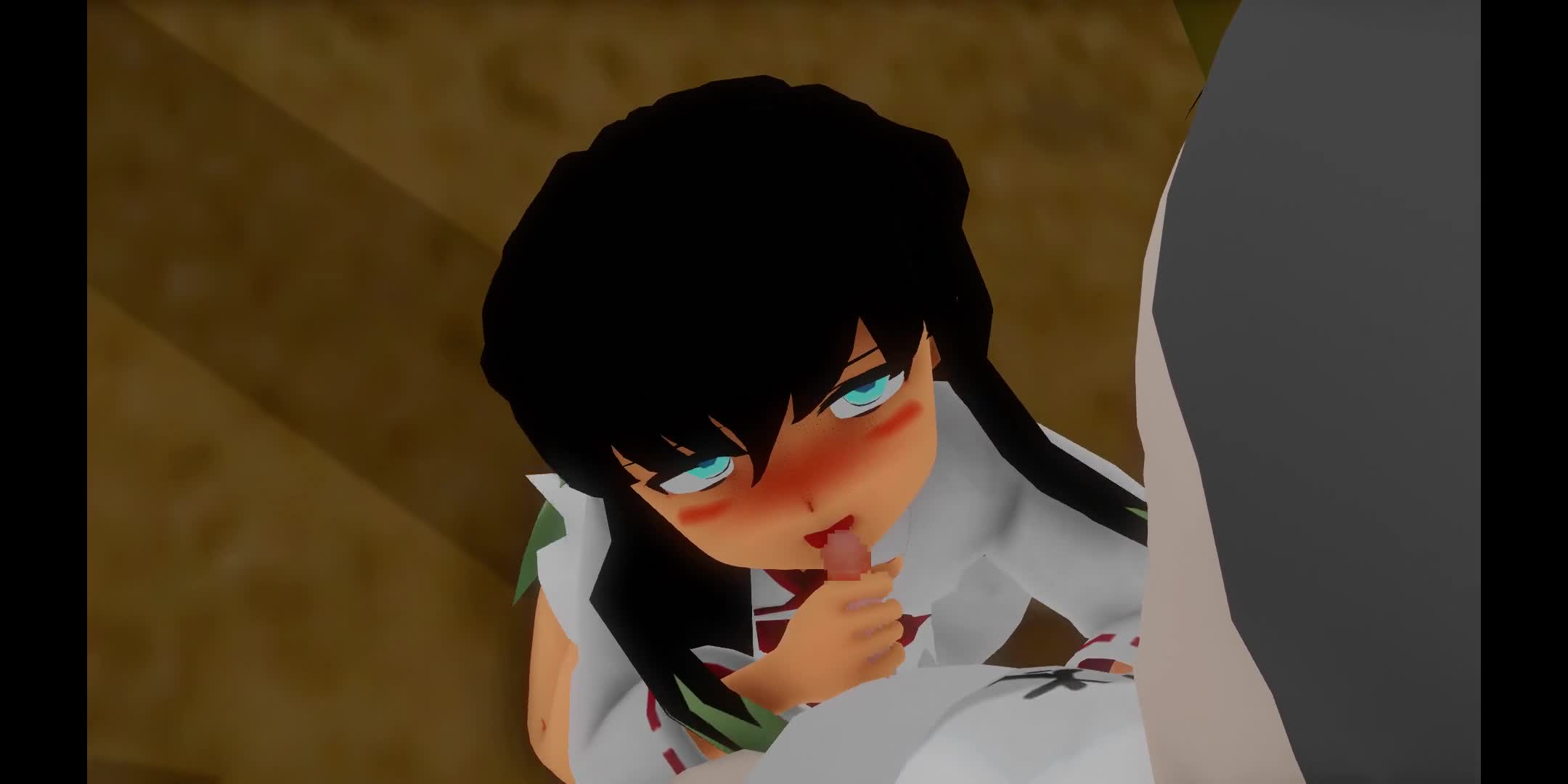 手コキフェラでご奉仕する無一郎くん 顔射｜俺の3Dエロ動画