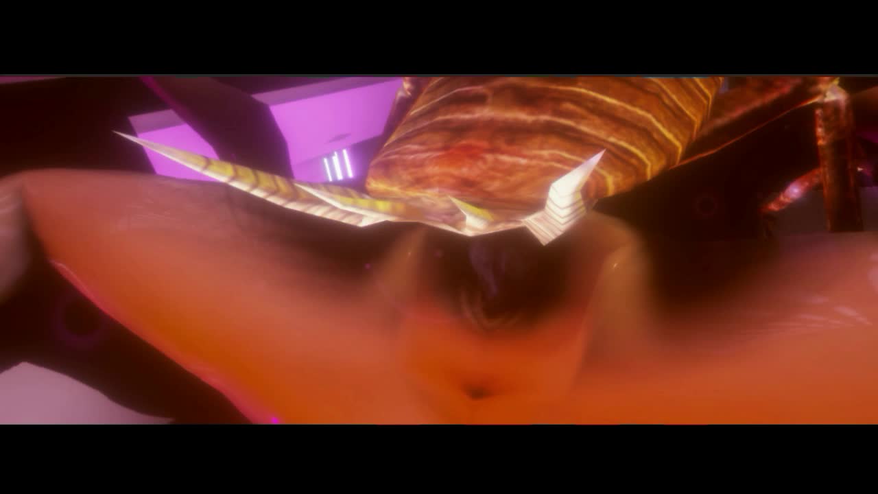 Dirty girl's pussy infested with insects - a shocking display