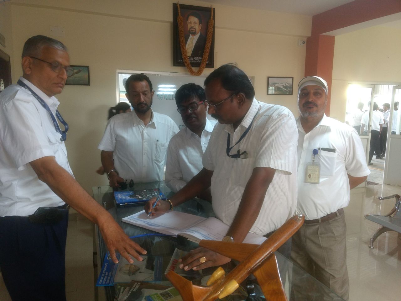 Aviation dignitary visits OFAA at Mysore Orient Flights