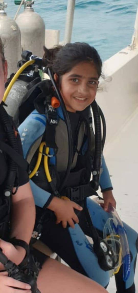 Dubai based Sambalpur born girl youngest Scuba Diver Odisha Breaking News Odisha