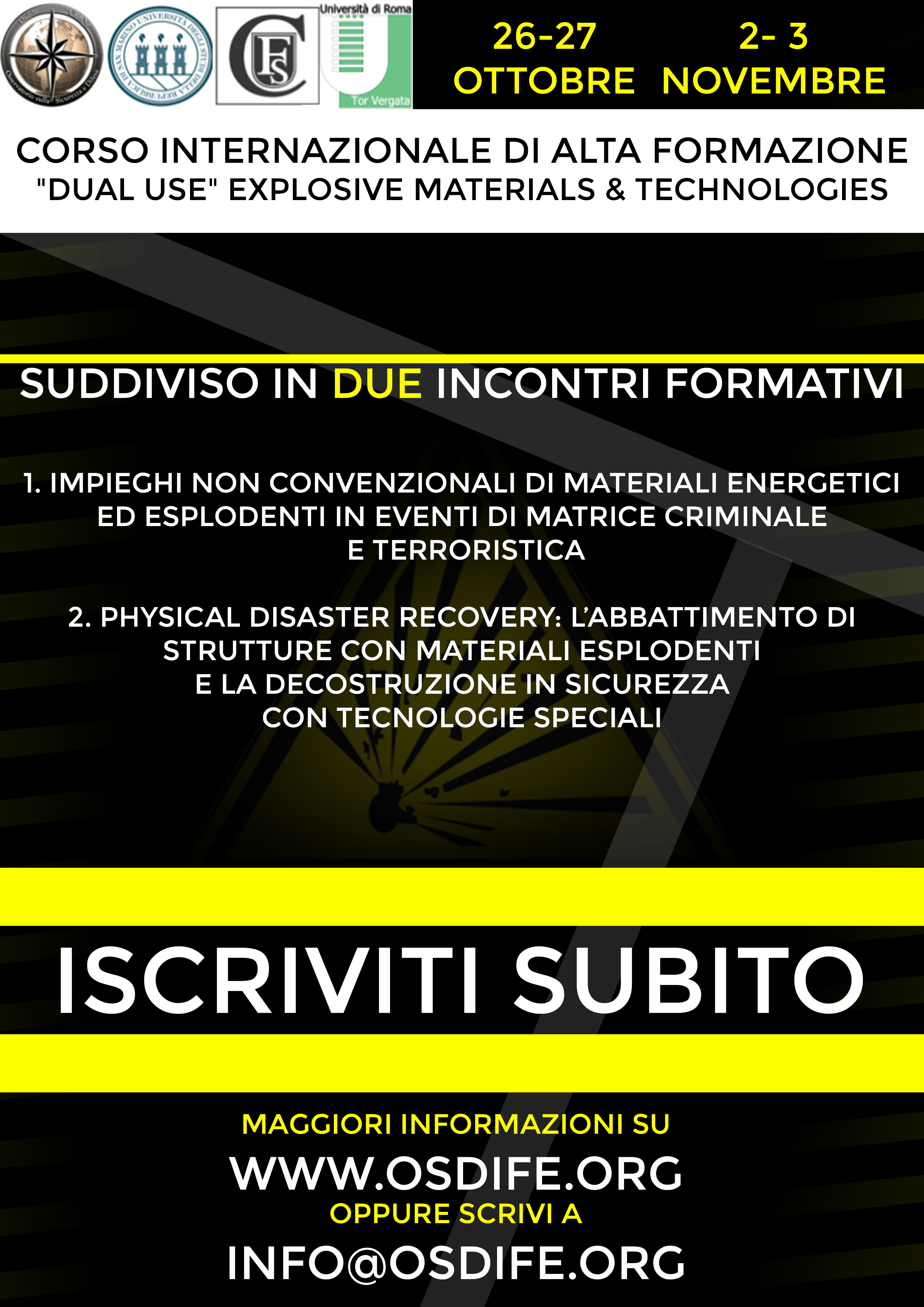 Corso Internazionale Di Alta Formazione “Dual Use Explosive Materials & Technologies” | Osdife 3508_x_2480_png