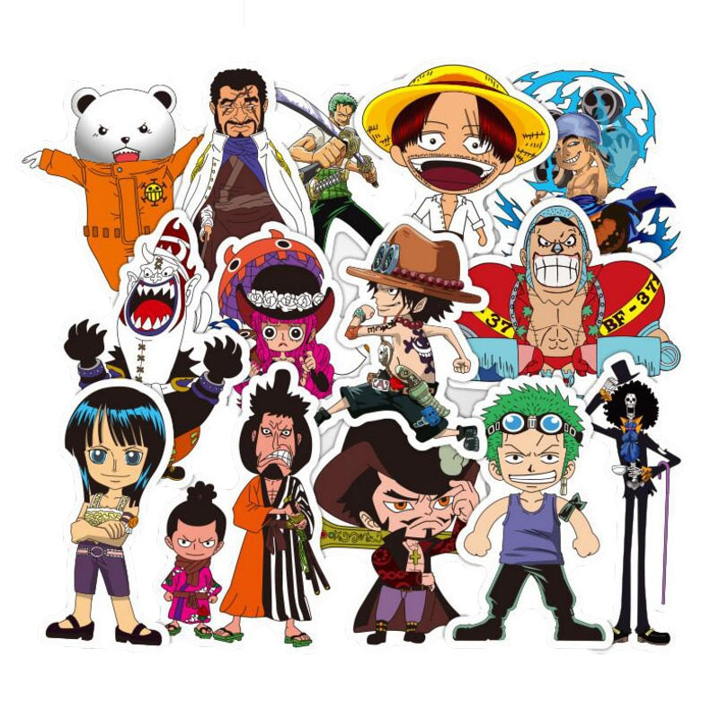 one piece stickers 48pcs otakuuu