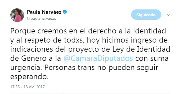 At the present time is coursing a msc in human rights in london . Gobierno pondrÃ¡ suma urgencia al proyecto de Ley de