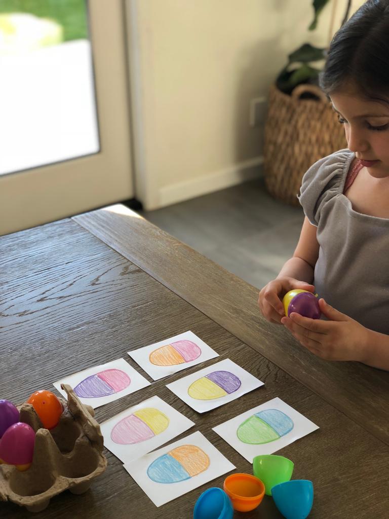 Easter Eggs Match OTPlan Activity Idea