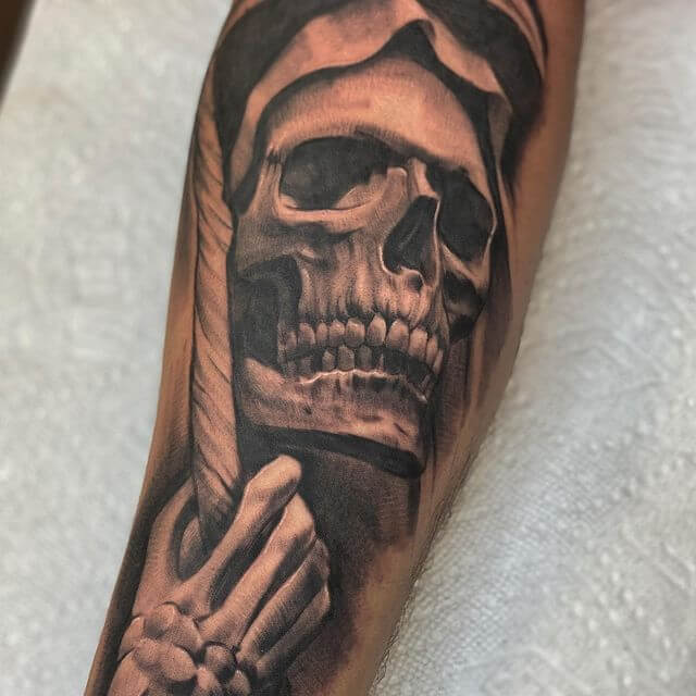 101 Amazing Santa Muerte Tattoo Ideas You Need To See! | Outsons | Men's Fashion Tips And Style Guides 640_x_640_jpg