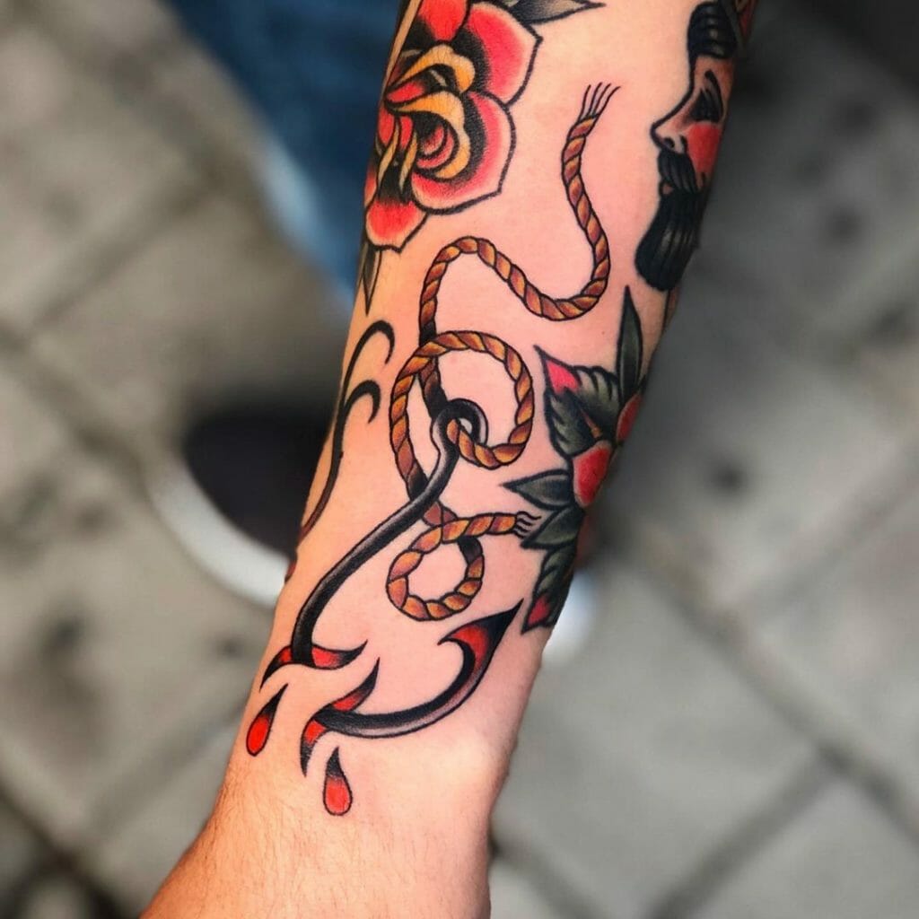 10 Best Fish Hook Tattoo Ideas You Have To See To Believe! | Outsons | Men's Fashion Tips And Style Guides 1024_x_1024_jpg