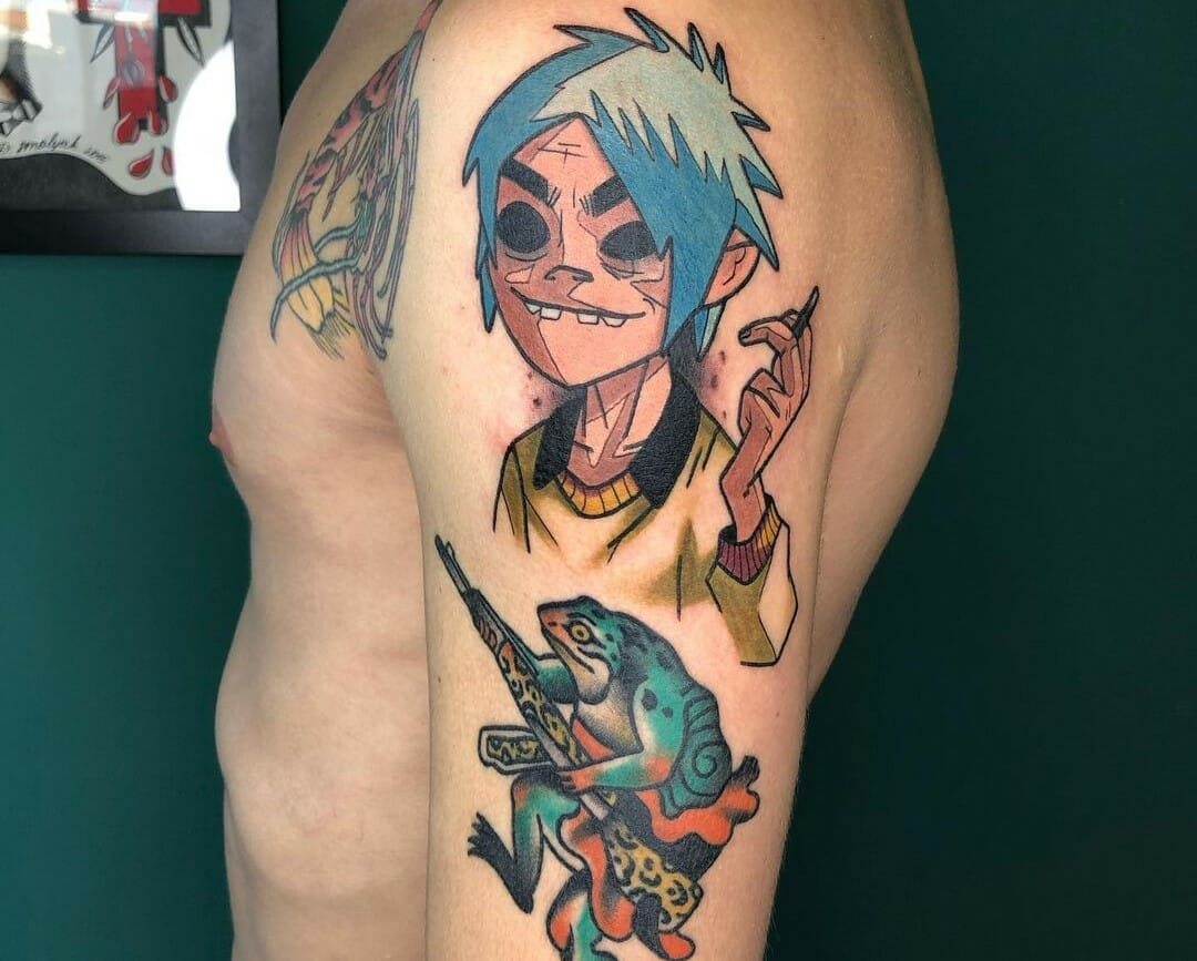 10 Best Gorillaz Tattoo Ideas You Have To See To Believe! | Outsons | Men's Fashion Tips And Style Guides 867_x_1080_jpg
