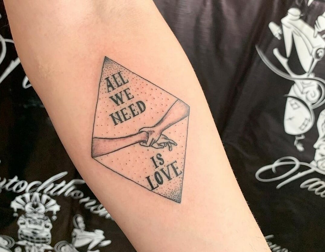 10 Best All We Need Is Love Tattoo Ideas That Will Blow Your Mind! | Outsons | Men's Fashion Tips And Style Guides 836_x_1075_jpg